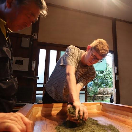 A relaxing Japanese cultural experience where you can heal your heart while enjoying creative French cuisine in a tatami room of an old folk house, after trying tea picking and tea making near the forest where Totoro lives!